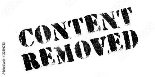 Content Removed rubber stamp. Grunge design with dust scratches. Effects can be easily removed for a clean, crisp look. Color is easily changed.