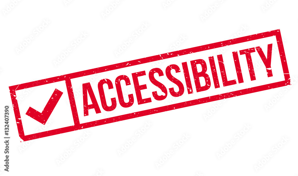 Accessibility rubber stamp. Grunge design with dust scratches. Effects can be easily removed for a clean, crisp look. Color is easily changed. Accessibility rubber stamp. Grunge design with dust scratches. Effects can be easily removed for a clean, crisp look. Color is easily changed.