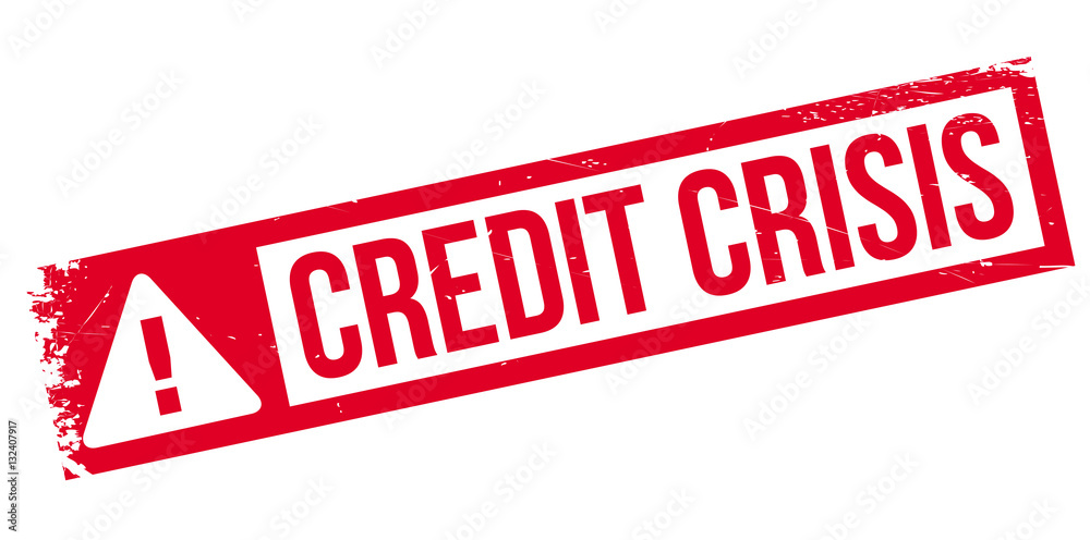 Credit Crisis rubber stamp. Grunge design with dust scratches. Effects can be easily removed for a clean, crisp look. Color is easily changed.