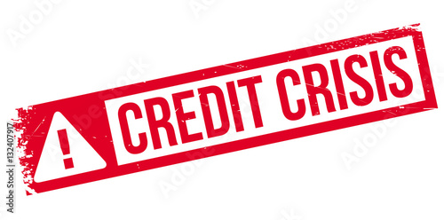 Credit Crisis rubber stamp. Grunge design with dust scratches. Effects can be easily removed for a clean, crisp look. Color is easily changed.