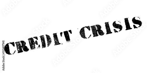Credit Crisis rubber stamp. Grunge design with dust scratches. Effects can be easily removed for a clean, crisp look. Color is easily changed.