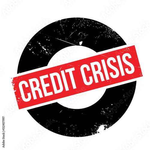 Credit Crisis rubber stamp. Grunge design with dust scratches. Effects can be easily removed for a clean, crisp look. Color is easily changed.