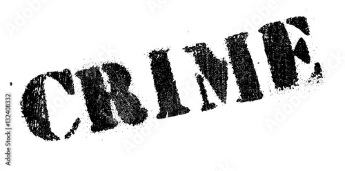 Crime rubber stamp. Grunge design with dust scratches. Effects can be easily removed for a clean, crisp look. Color is easily changed.