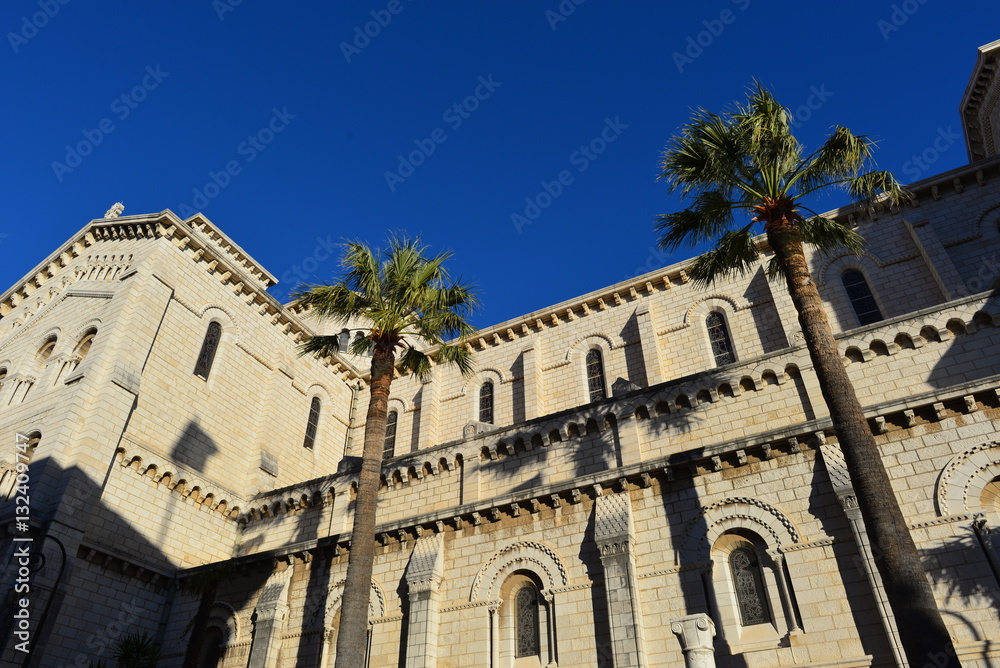 Kathedrale NotreDameImmaculée in Monaco StockFoto Adobe Stock
