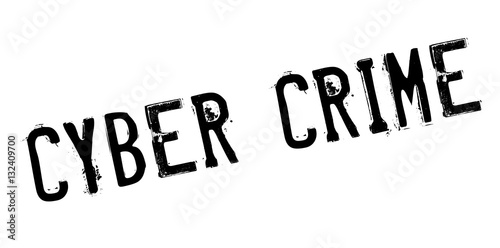 Cyber Crime rubber stamp. Grunge design with dust scratches. Effects can be easily removed for a clean, crisp look. Color is easily changed.