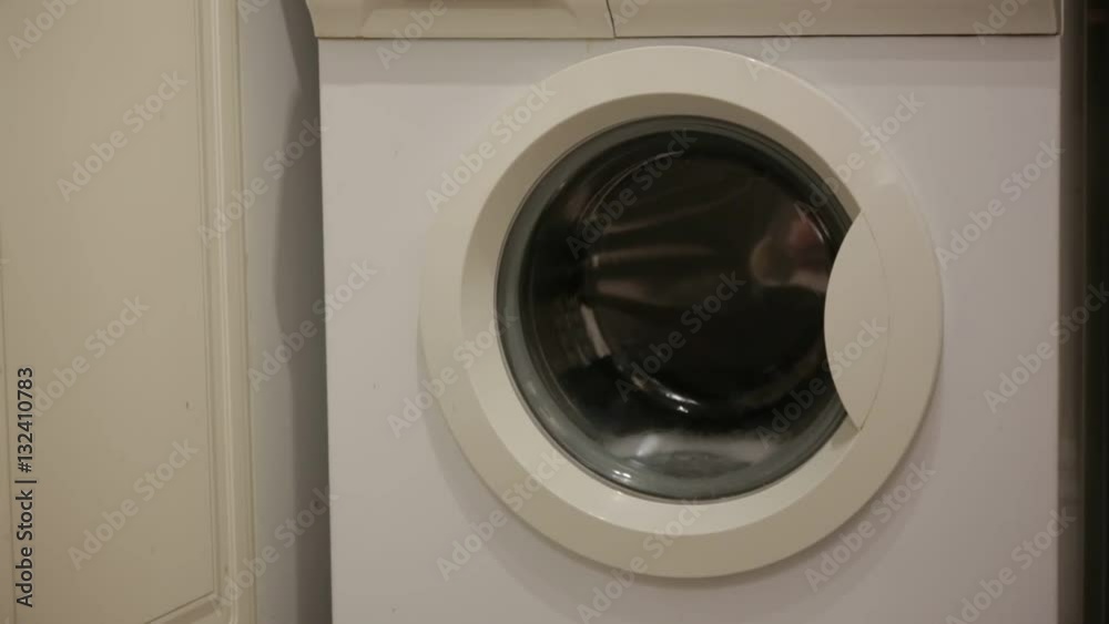 washing machine in the kitchen washing machine in the kitchen