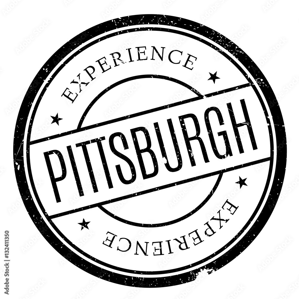 Pittsburgh stamp rubber grunge