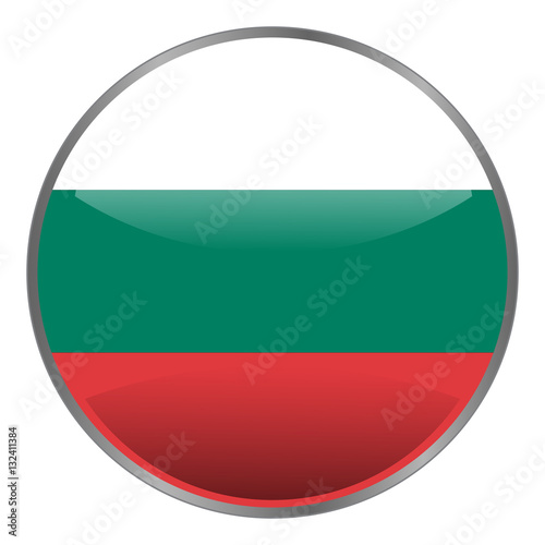 Round glossy isolated vector icon with national flag of Bulgaria on white background. Free Download Round glossy isolated vector icon with national flag of Bulgaria on white background. - GFXLoad