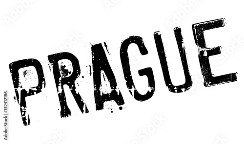 Prague stamp rubber grunge