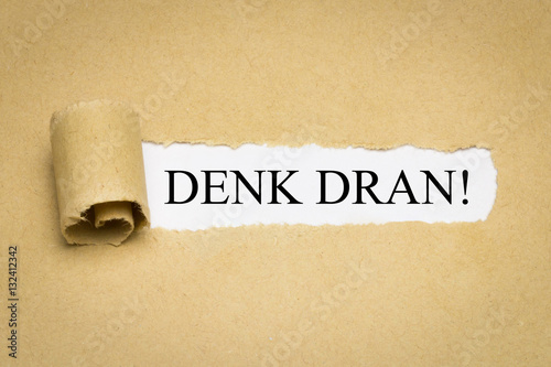 Obraz na płótnie DENK DRAN!