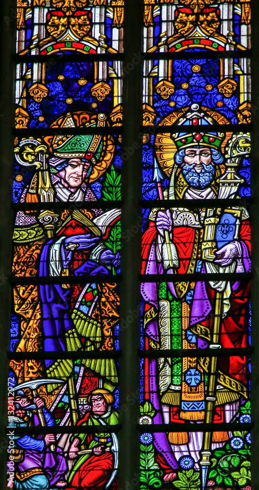 Stained Glass - Saint Rumbold and Lambert
