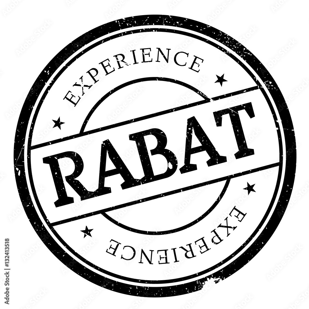 Rabat stamp rubber grunge