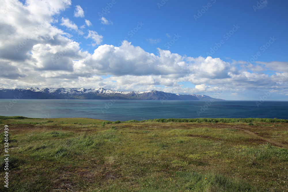 Blick auf die Nordküste von Island Blick auf die Nordküste von Island