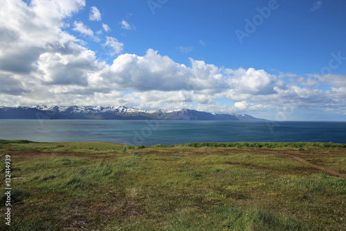 Blick auf die Nordküste von Island