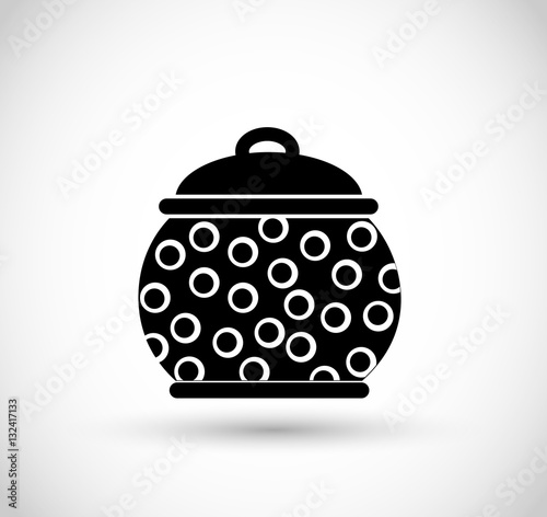 Traditional polish pottery icon vector