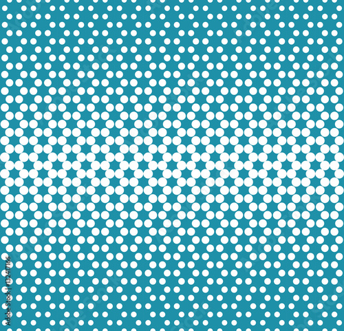 Abstract geometry blue fashion halftone dots pattern