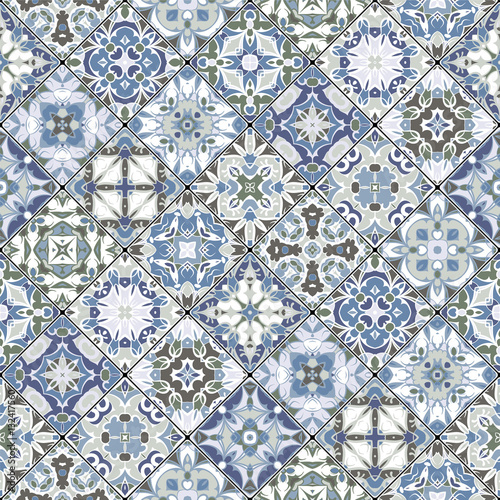 Abstract patterns in the mosaic set.