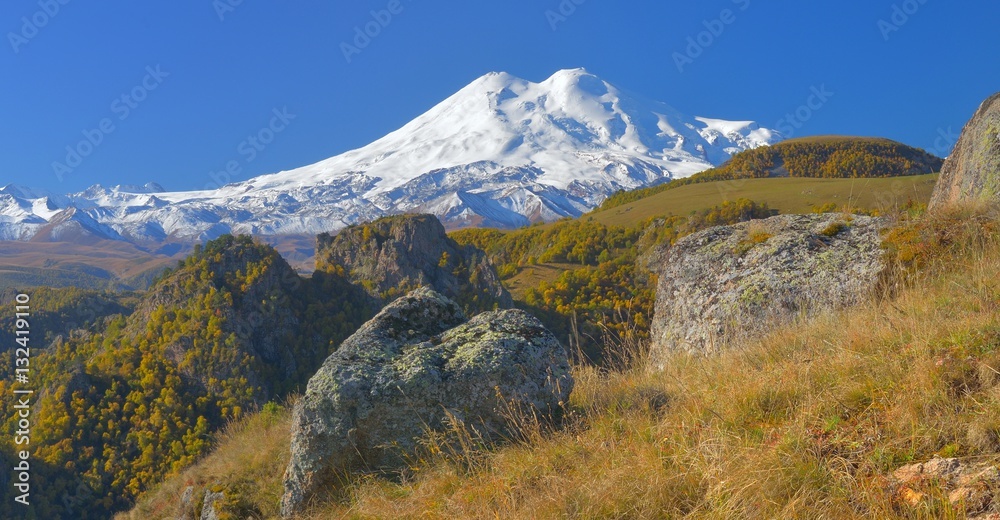 Elbrus in autumn