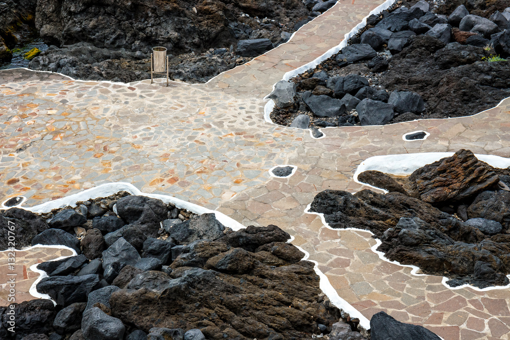 Fototapeta premium Natural volcanic pools in Garachico, Tenerife Island, Canary, Spain