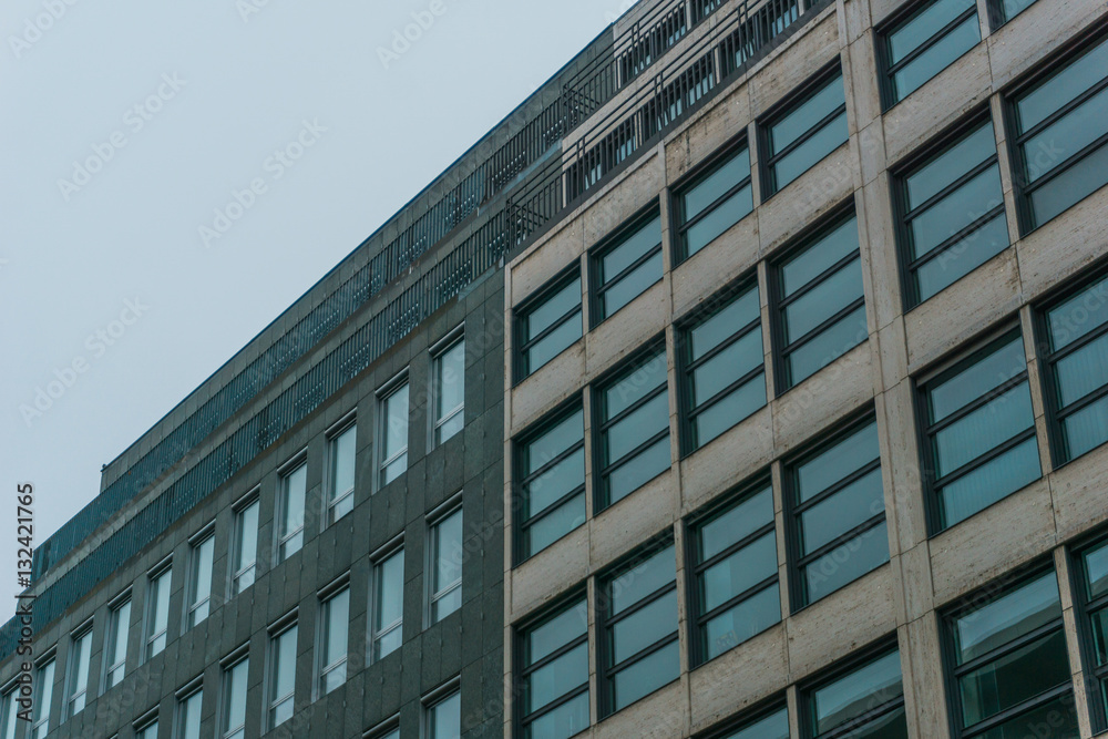 darken colored office buildings