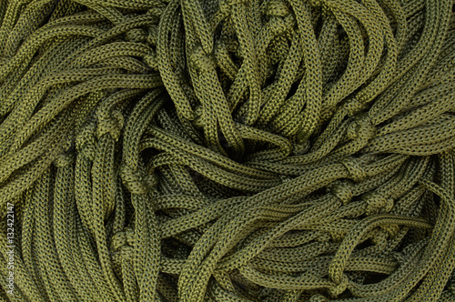 Texture of a coil nylon rope