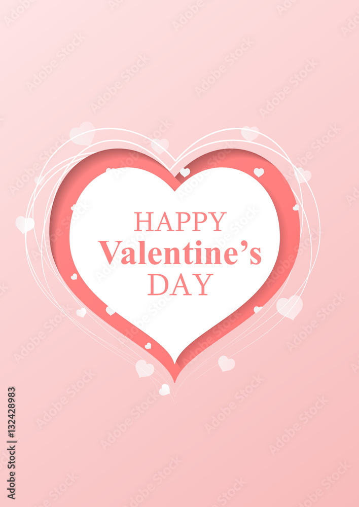 Valentines card heart
