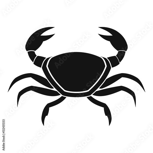 Fresh crab icon, simple style