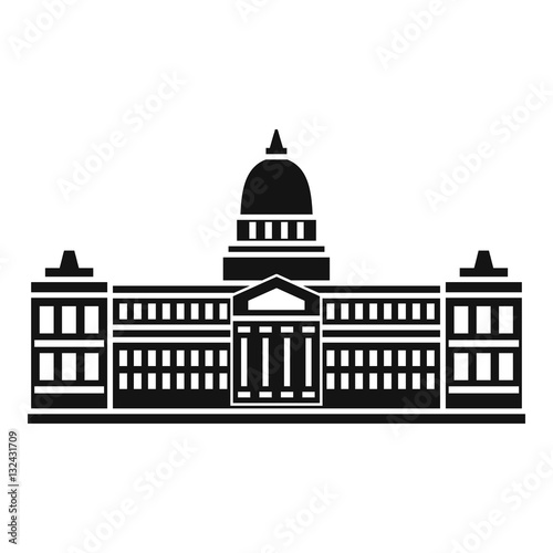 Palace of Congress , Argentina icon, simple style