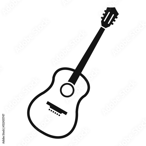 Charango icon, simple style