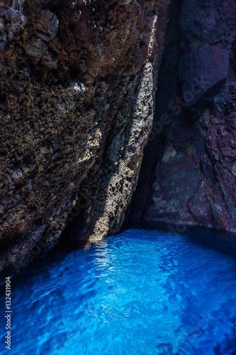 Coast of the beautiful island of the Lipari, Aeolian Sicily