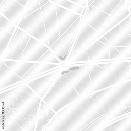 City map. Gray color pattern. Abstract vector illustration of a town with streets.