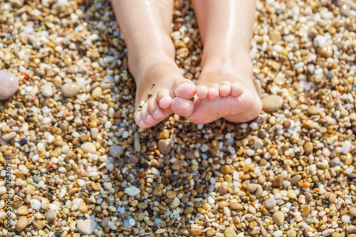 Little feet on the beach © gorov