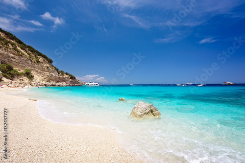 Cala Biriola on a clear summer day. Sardinia, Italy