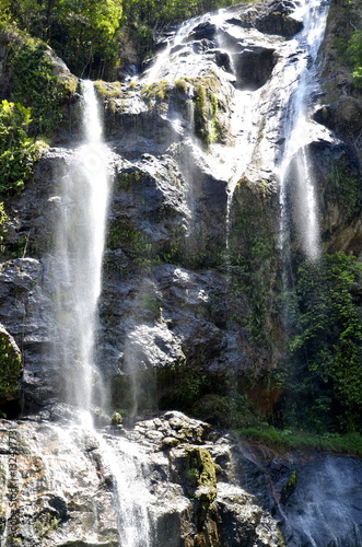 Fototapeta Naklejka Na Ścianę i Meble -  Waterfall in deep forest on the mountain.