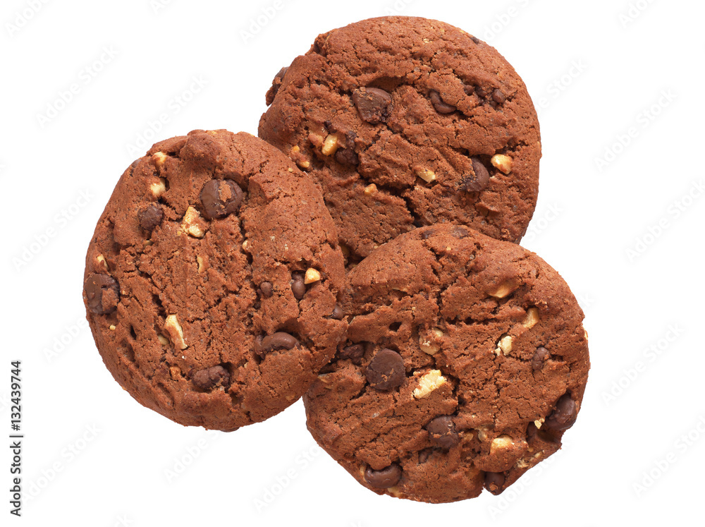 Chocolate cookies with nuts Chocolate cookies with nuts