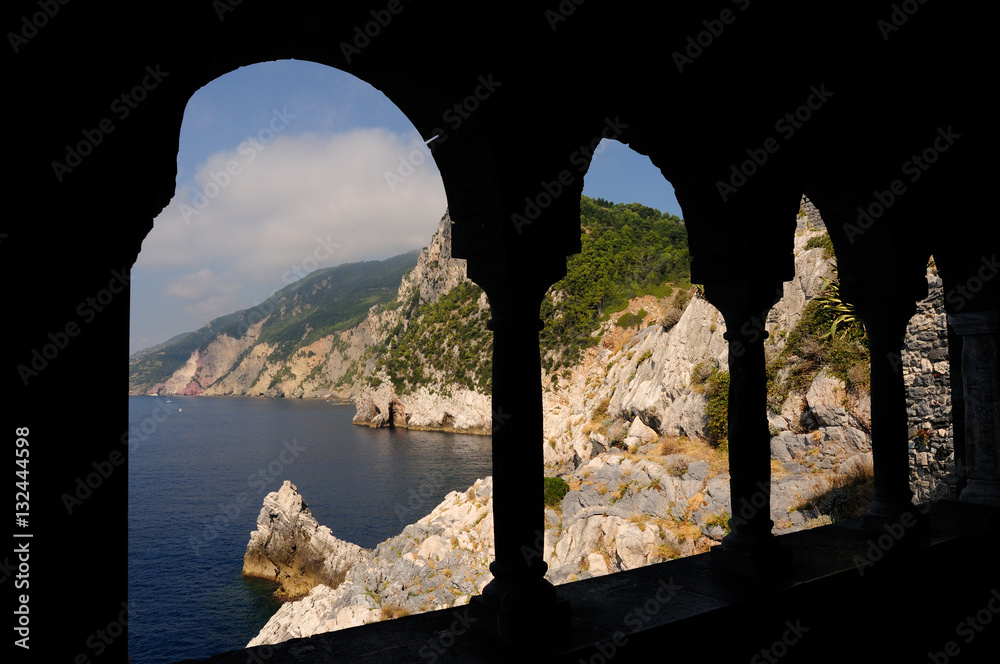Portovenere piccolo luogo storico della Liguria, Italia