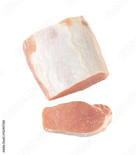 Raw boneless pork loin