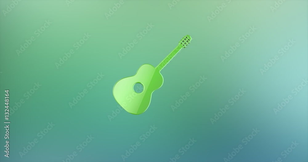 Guitar Classic Color 3d Icon Guitar Classic Color 3d Icon