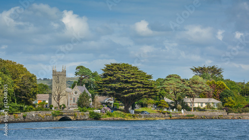 Stunning irish landscape along the Durrus river, Bantry, County Cork, Ireland photo