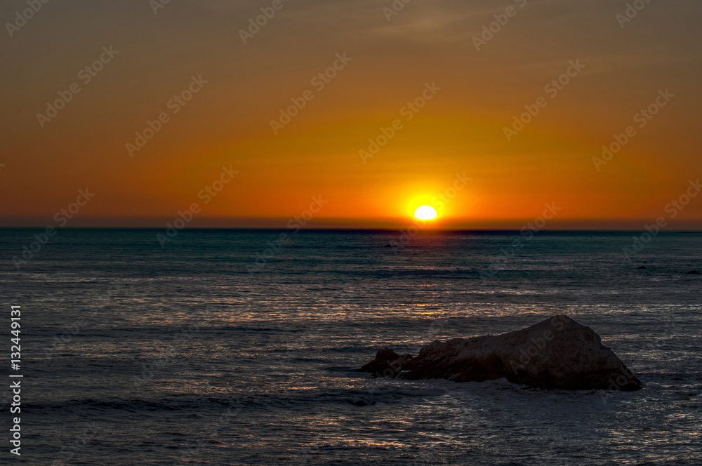 Shell Beach sunset