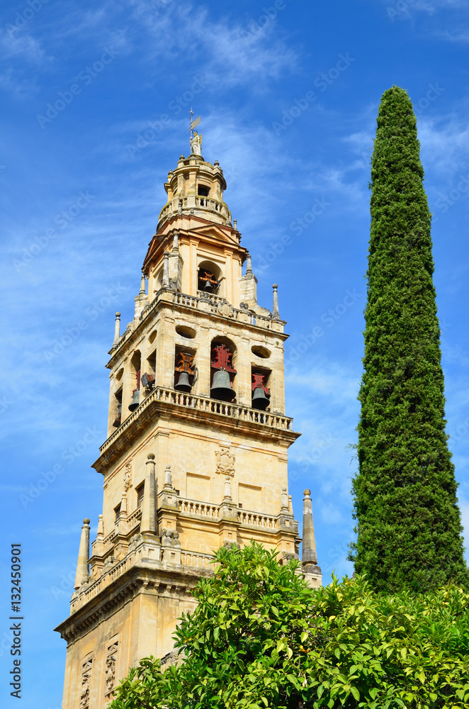 Bell tower of Mosque-Cathedral in Cordoba