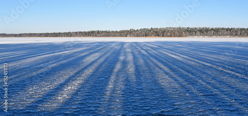Jezioro Necko zimą