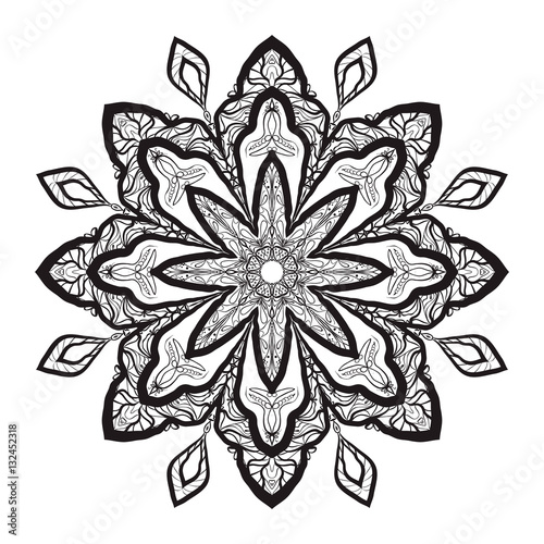 Mandala Coloring Illustration2 photo