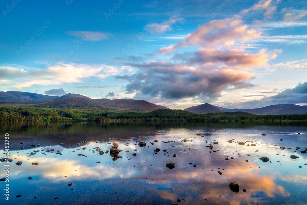 View of Loch Morlich at Sunset View of Loch Morlich at Sunset