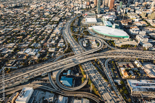 Freeways downtown photo