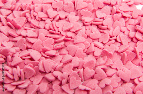 small pink sugar hearts