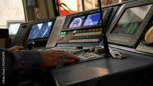 view from the cockpit subway driver.