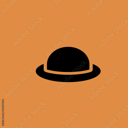Men's hat icon. flat design