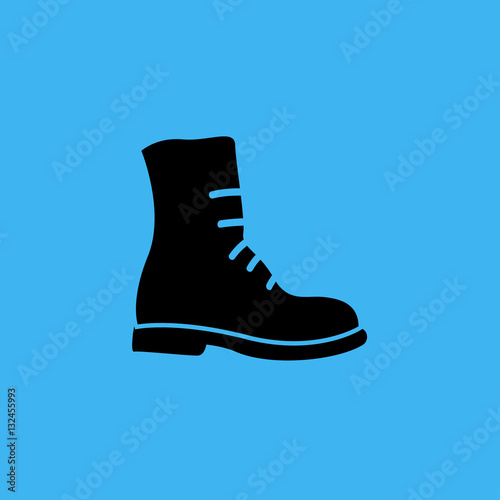 boots icon. flat design