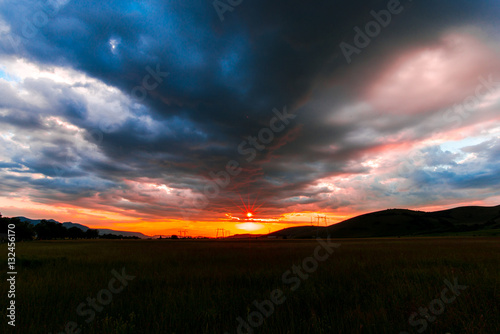Amazing sunset and clouds © somra